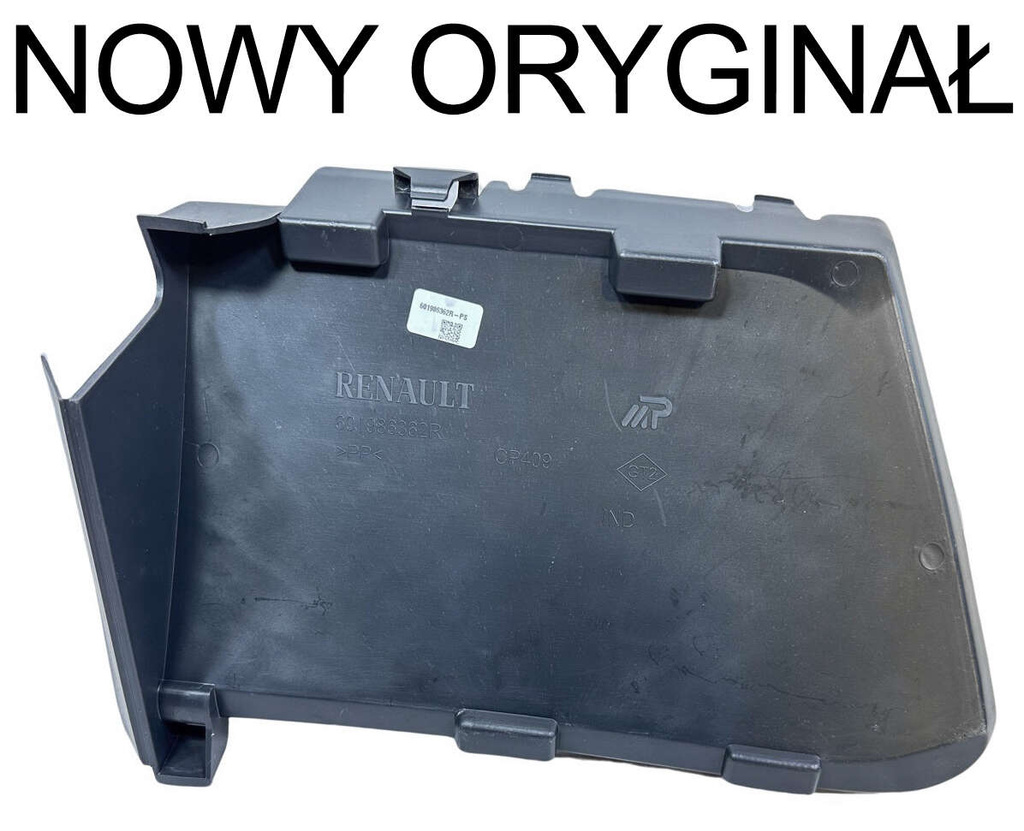 Dacia Duster I osłona kierownica powietrza 601986362R NOWY ORYGINAŁ