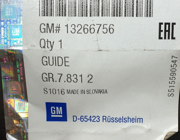 Opel Astra J IV Kombi ślizg tył środkowy 13266756 NOWY ORYGINAŁ