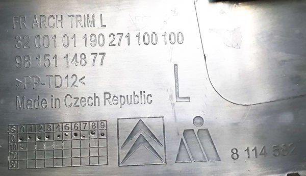Citroen C3 III listwa przód przednia lewa
