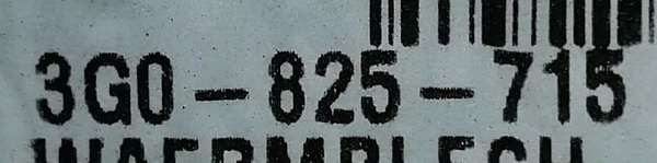 VW Passat B8 osłona termiczna tył lewa 3G0825715 NOWA