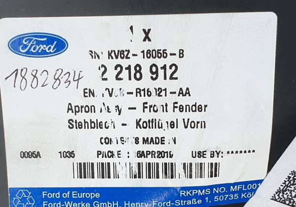 Ford Focus MK3 fartuch kielich przód lewy ORG NOWY