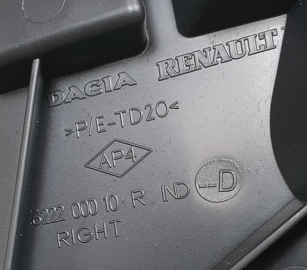 Dacia Duster ślizg tył prawy 622200010R NOWY ORYGINAŁ