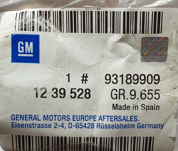 Opel Corsa C mocowania czujników parkowania 93189909 ORG NOWE