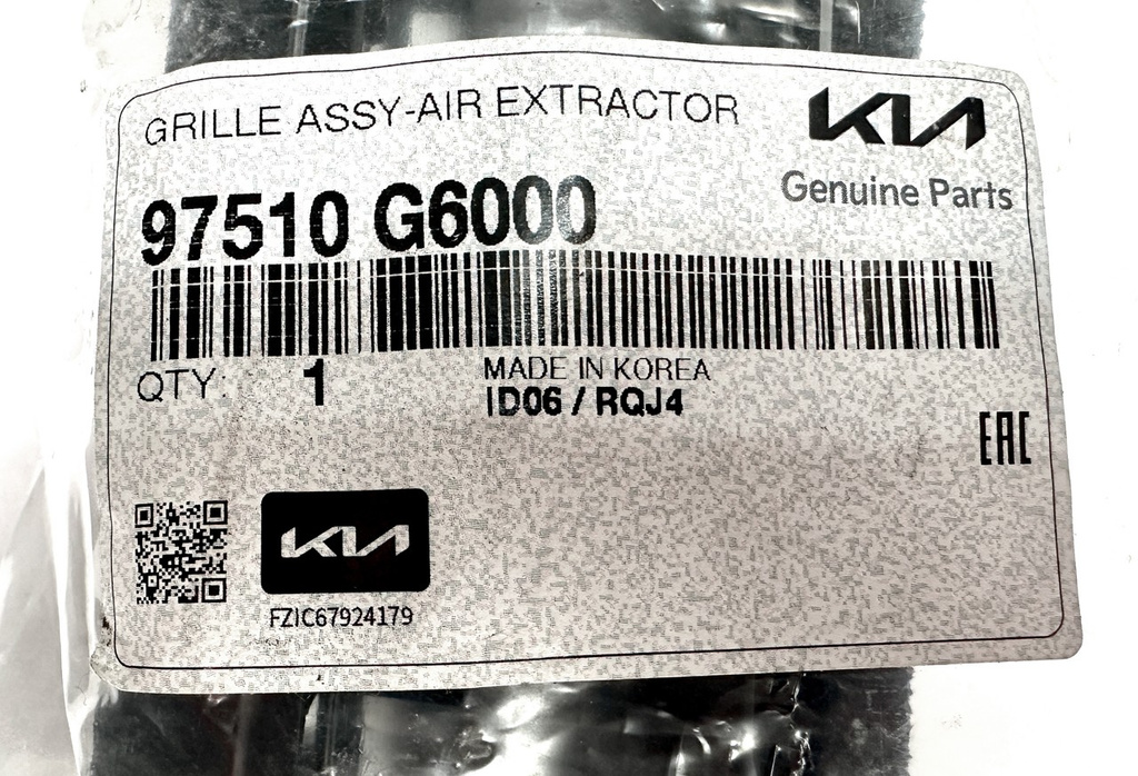 Kia Picanto III kratka wentylacyjna bagażnika 97510G6000 NOWY ORYGINAŁ