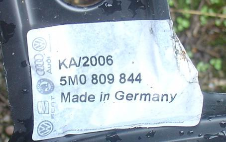 VW Golf V Plus błotnik tył tylny prawy