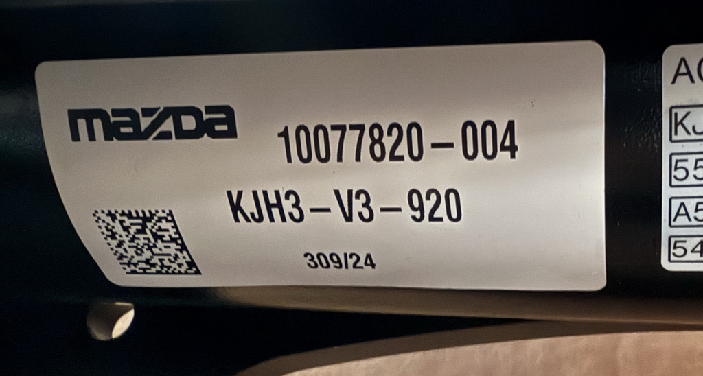 Mazda CX-80 półelektryczny hak holowniczy KJH3-V3-920 NOWY ORYGINAŁ