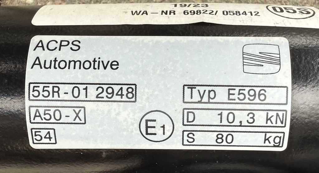Cupra Formentor elektryczny hak holowniczy 5FF803880A ORYGINAŁ