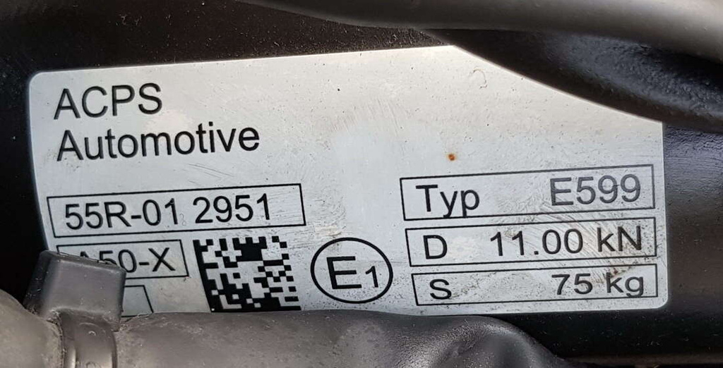 Mercedes C A206 W206 Kombi A2063100600 elektryczny hak holowniczy mocowania