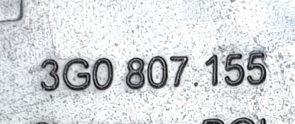 VW Passat B8 zaslepka haka przód 3G0807155