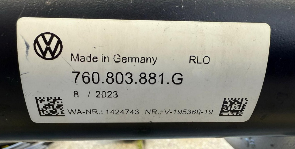 VW Touareg III 760 hak elektryczny 760803881E moduł przycisk wiązki ZESTAW