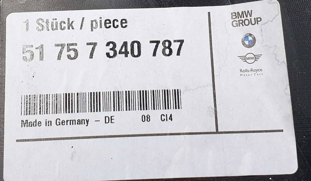 BMW G30 G31 osłona podwozia tył lewa 51757340787  NOWY ORYGINAŁ