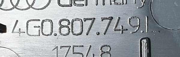 Audi A6 C7 4G zaślepki grilla przód 4G0807749F ORG | NOWE