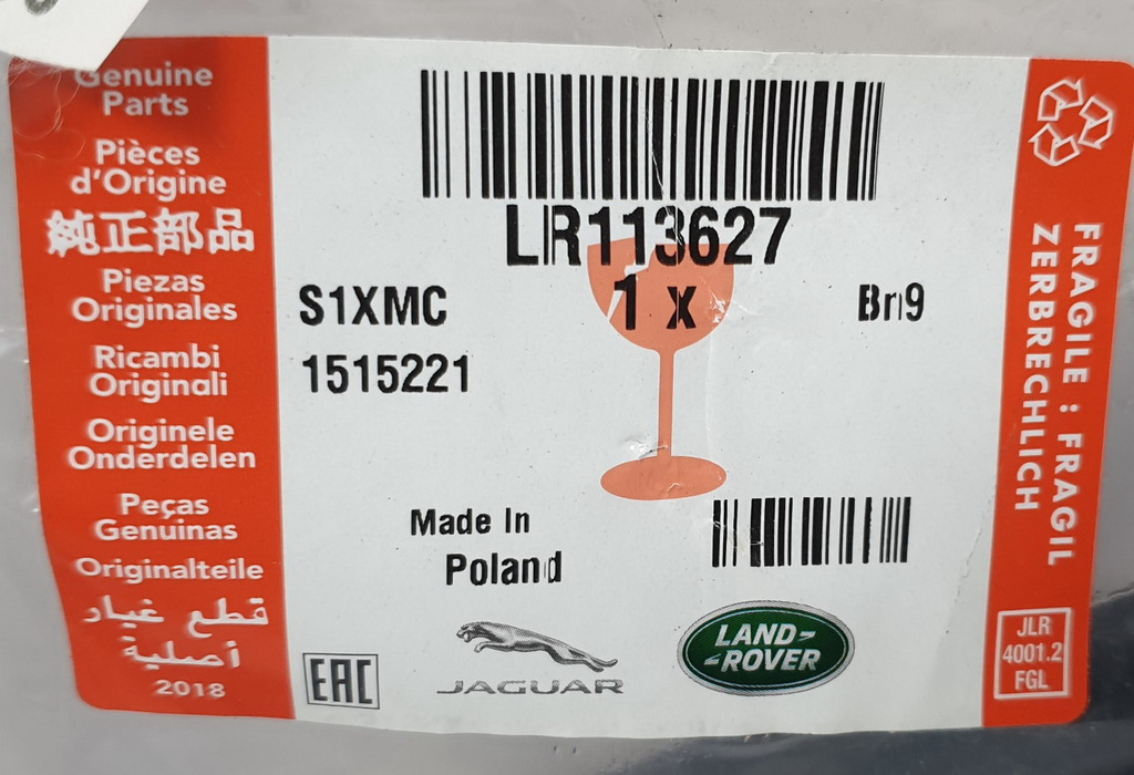 Range Rover 2013- uszczelka szyby tył lewa CK52-250A21-A LR113627 NOWY ORYGINAŁ