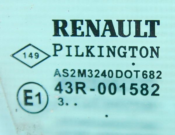 Renault Laguna II 2003 szyba PRZEDNIA PRAWA