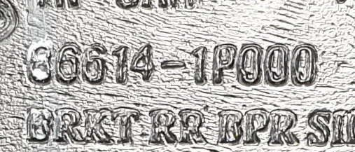 Kia Venga II ślizg tył prawy 86614-1P000 NOWY ORYGINAŁ