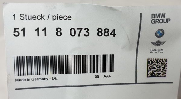 BMW F45 F46 osłona zaślepka przód prawa 8073884 ORG NOWA