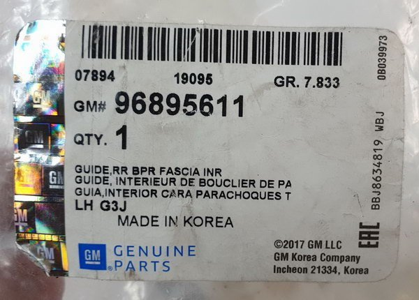 Chevrolet Orlando ślizg tył lewy 96895611 NOWY