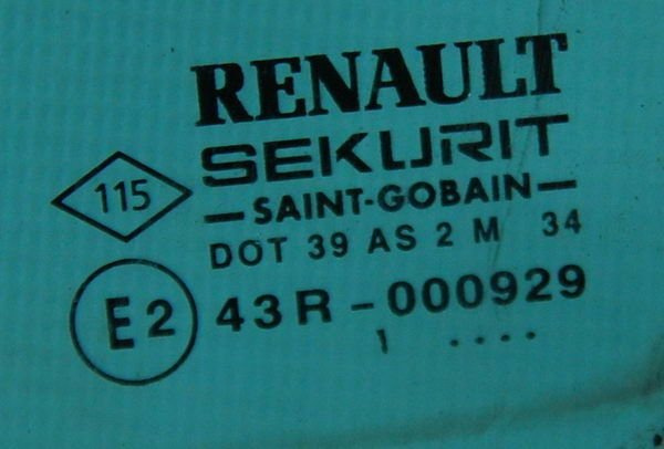 Renault Laguna II 2001 szyba TYLNA LEWA
