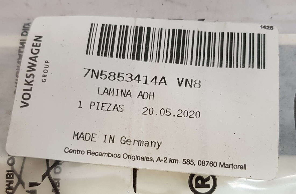 VW Transporter naklejka boczna prawa 7E0853312 041 NOWY ORYGINAŁ