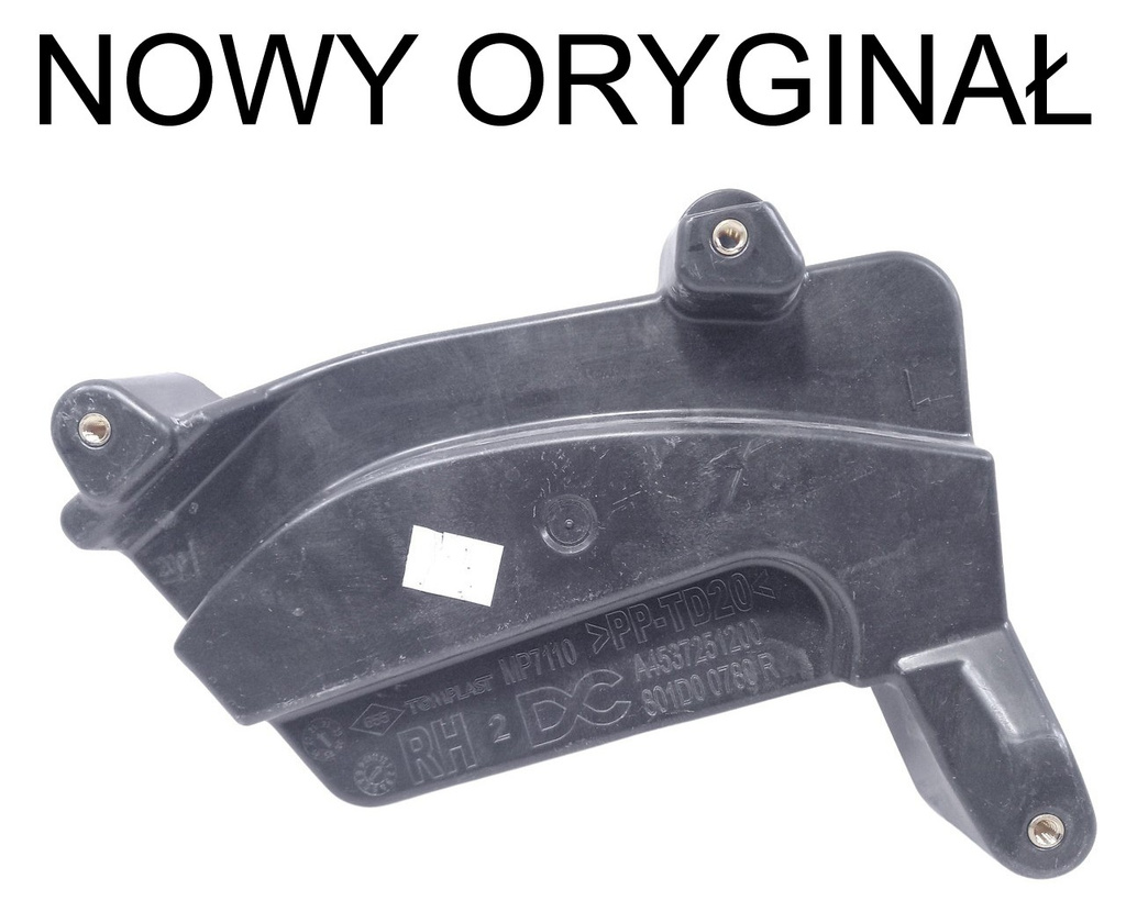 Twingo III wspornik absorber drzwi prawe 801D00780R  A4537251200 NOWY ORYGINAŁ