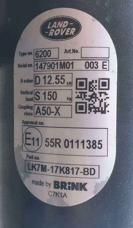 Range Rover Sport elektryczny hak holowniczy LK7M-17K817-BD