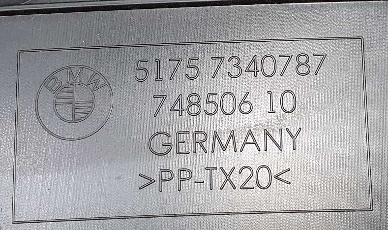 BMW G30 G31 osłona podwozia tył lewa 51757340787  NOWY ORYGINAŁ