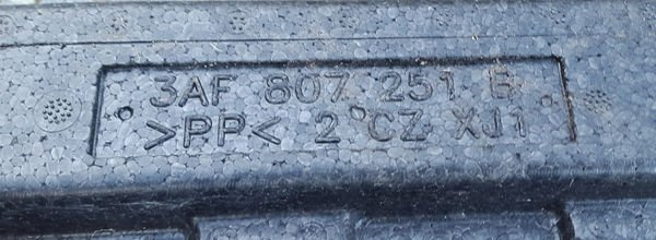 VW Passat B7 absorber zderzaka tył 3AF807251B