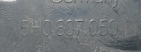 VW GOLF VIII ŚLIZG PRZÓD PRAWY 5H0807050D ORG