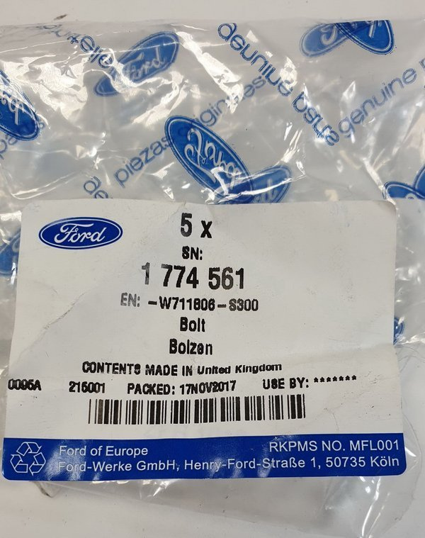 Ford śruby 5x 1774561 NOWE M8x25MM