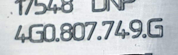 Audi A6 C7 4G zaślepki grilla przód 4G0807749F ORG | NOWE