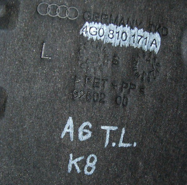 Audi A6 4G0 nadkole TYŁ TYLNE LEWE 4G0310171A