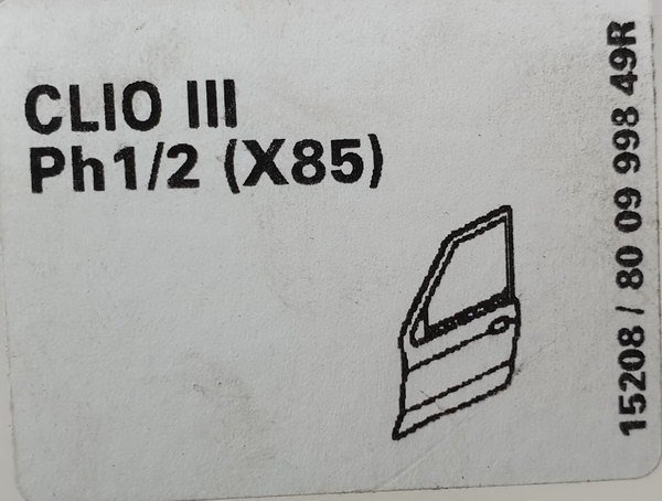 Renault Clio III spinki klipsy drzwi przód 800999849R NOWE