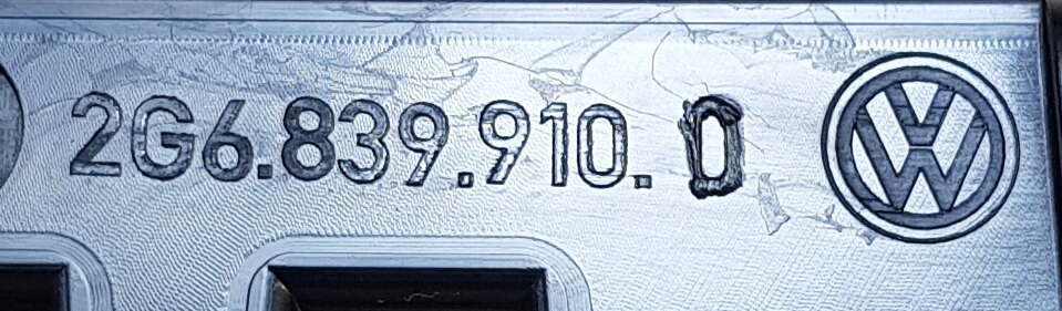 VW osłona listwa trójkat drzwi tył prawa 2G6839910D NOWY ORYGINAŁ