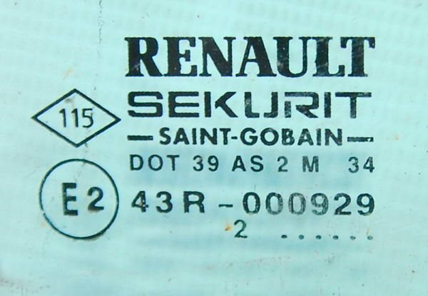 Renault Laguna II 2002 szyba TYLNA PRAWA