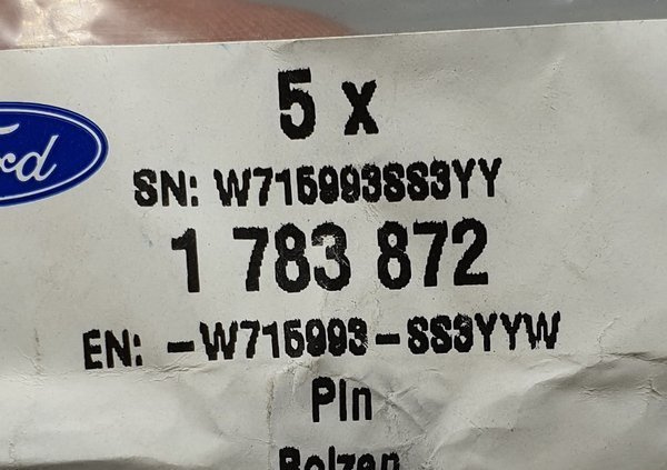 Ford Custom Transit Spinka klip tapicerki boczków