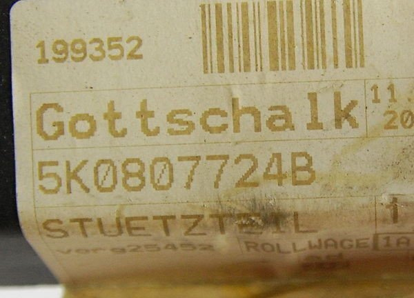 VW Golf VI ślizg uchwyt PRZEDNI PRAWY 5K0807724B