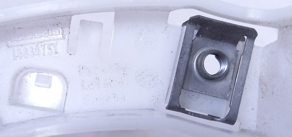 Peugeot 208 2012-2018 prowadnica ślizg przód lewy 9673270180 NOWY ORYGINAŁ