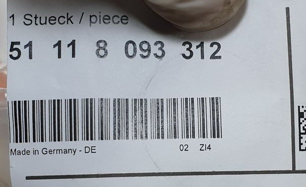 BMW F45 F46 mocowanie czujnika parkowania przód prawe wewnętrzne 51118093312  ORG NOWE