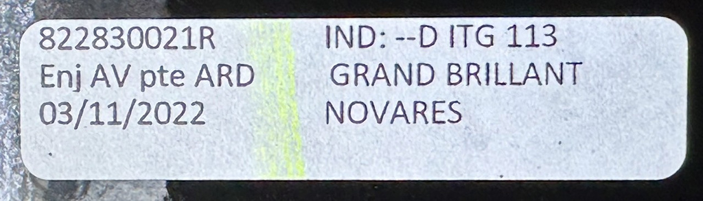 Renault Scenic III listwa osłona słupka drzwi tył prawa 822340021R NOWY ORYGINAŁ