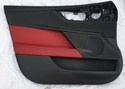 Jaguar XE tapicerka przód lewa czerwona skóra