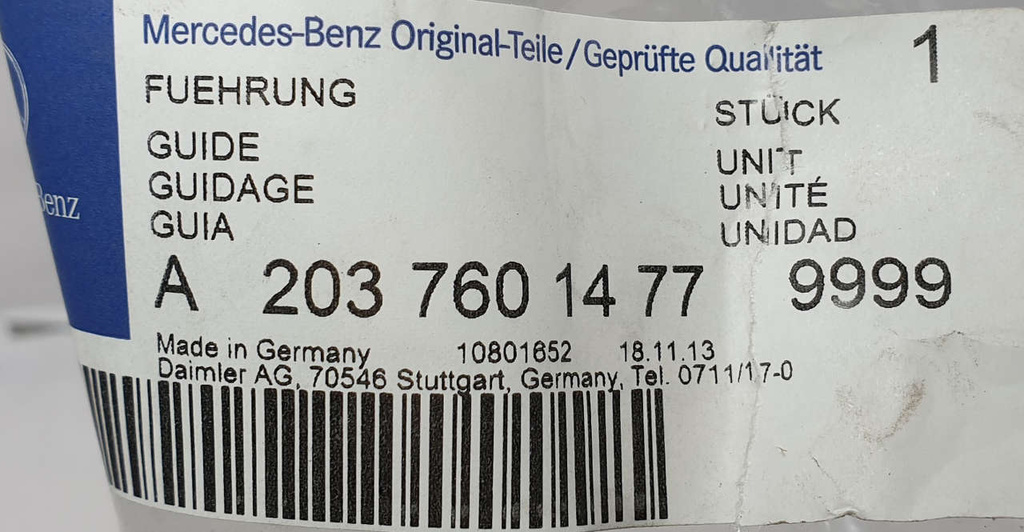Mercedes klamka prawa A2037601477 9999 ORG NOWA