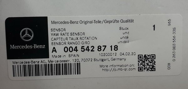 Mercedes czujnik parkowania A0045428718 ORG NOWY