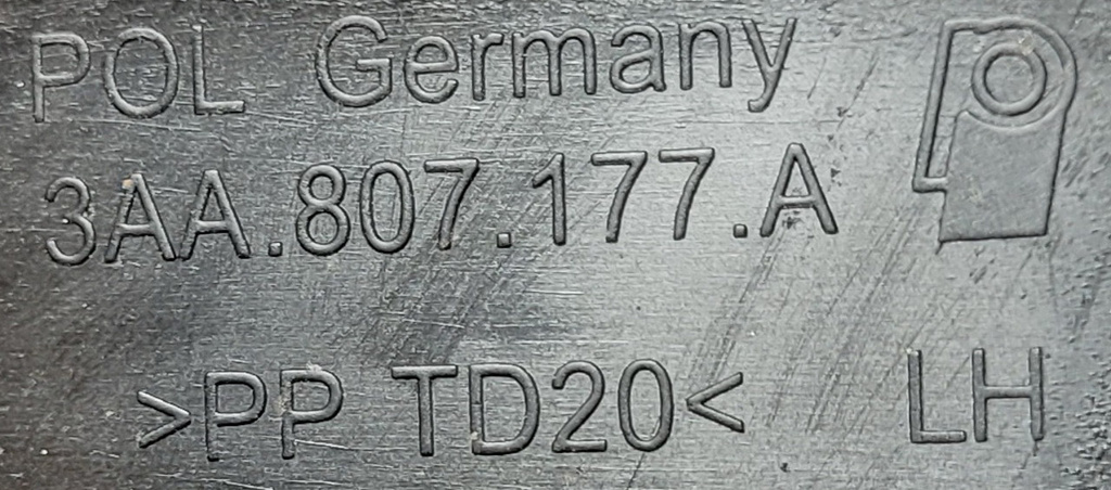 VW Passat B7 ślizg przód lewy 3AA807177A ORG NOWY