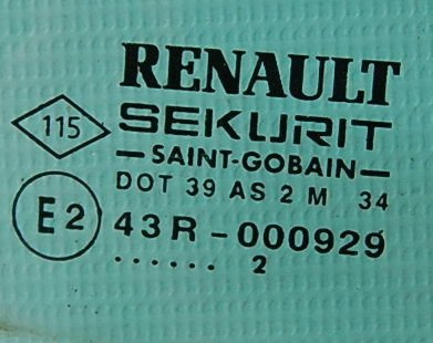Renault Laguna II 2002 szyba TYLNA PRAWA