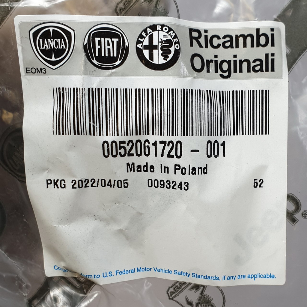 Fiat 500 ABARTH ślizg tył prawy 51881402 NOWY ORYGINAŁ