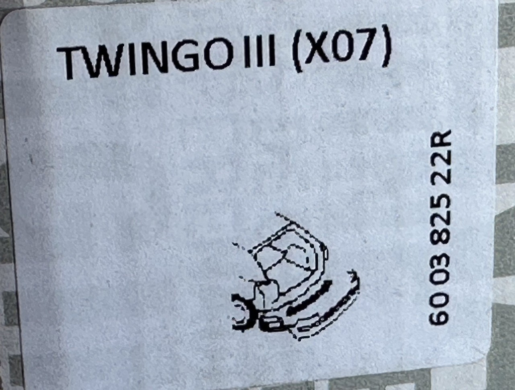 Renault Twingo III zestaw mocowań zderzaka tylnego 600382522R NOWY ORYGINAŁ