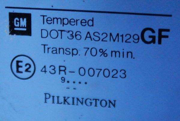 Opel Astra II 1999 5D szyba PRZEDNIA PRAWA